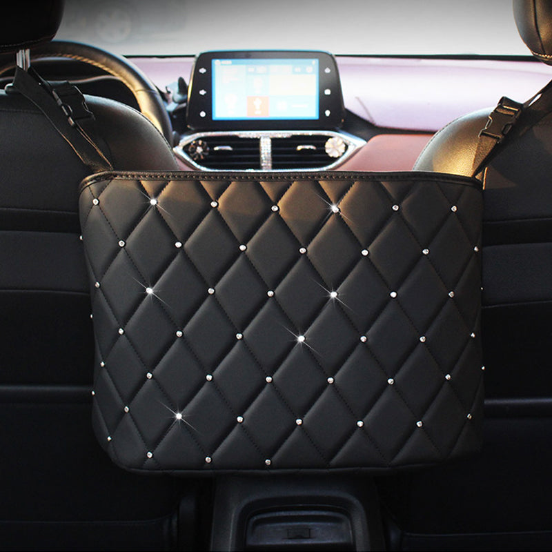 Headrest Hook and Seat Organiser - Black diamond