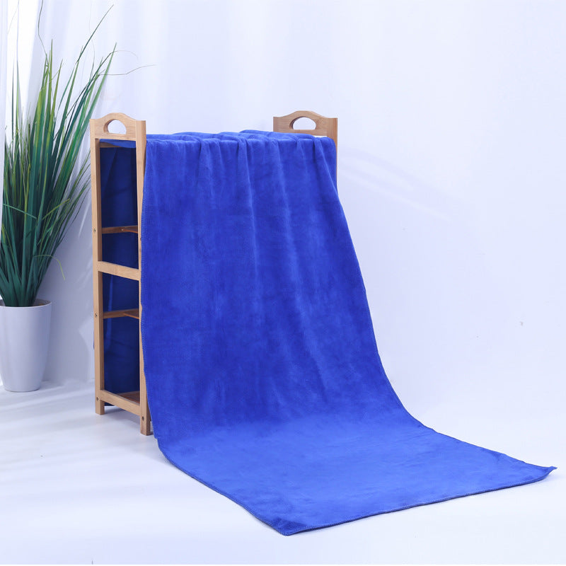 Thick Microfibre Drying Towel - Deep Blue / 300g 60x180cm