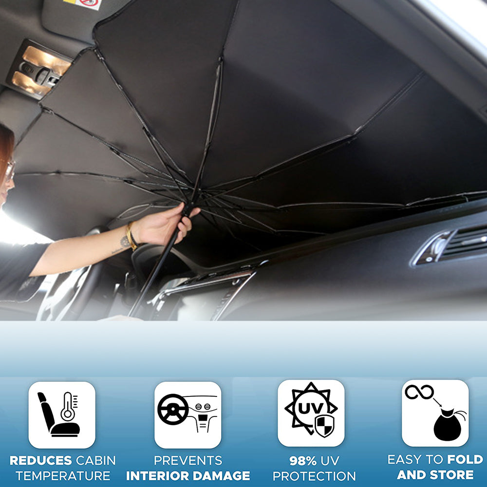 Foldable Windscreen Sun Shade Umbrella