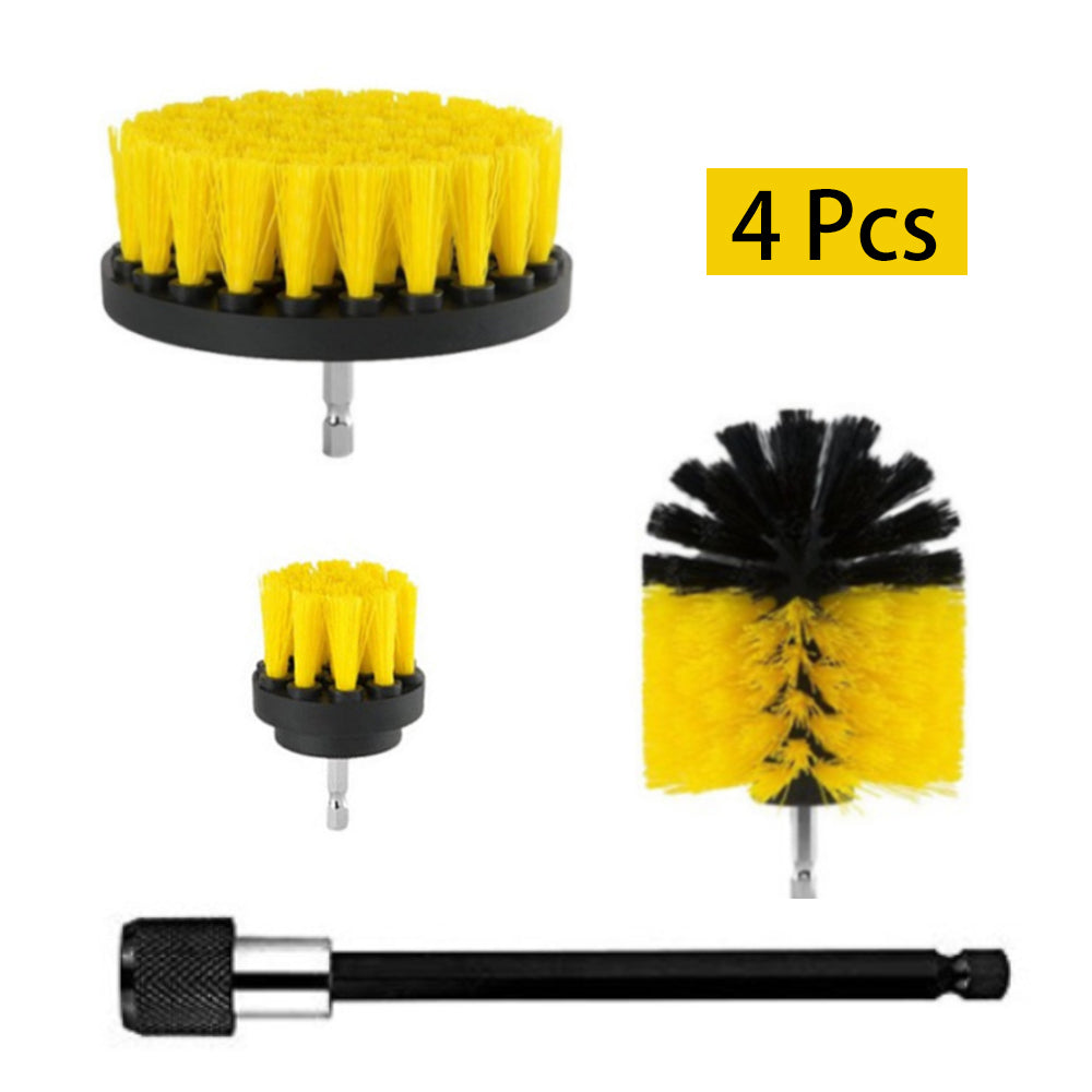 Drill Brush Attachment - Yellow / 4PCS