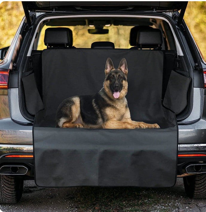 Rear Seat and Boot Pet Mat - Black / Currency